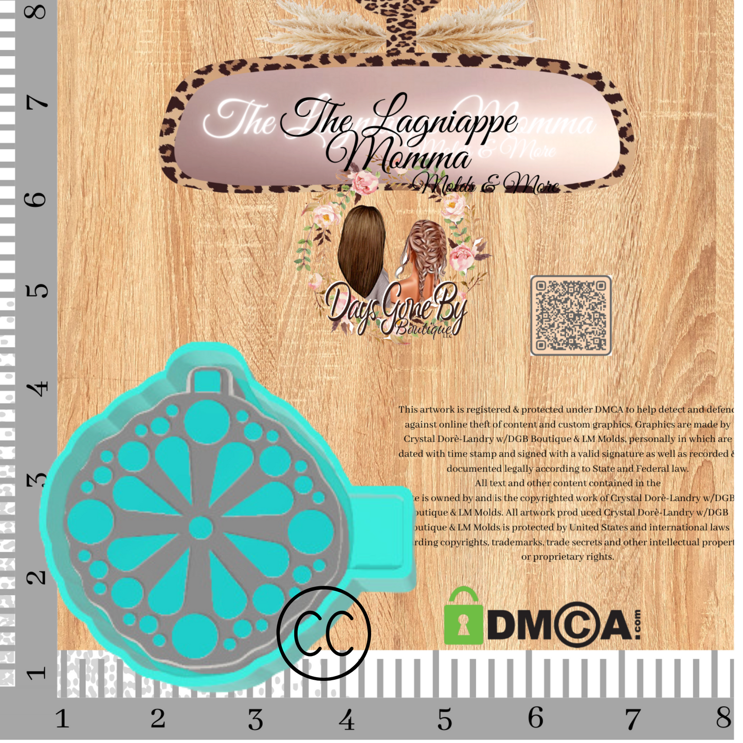 Punchy Turquoise Ornament