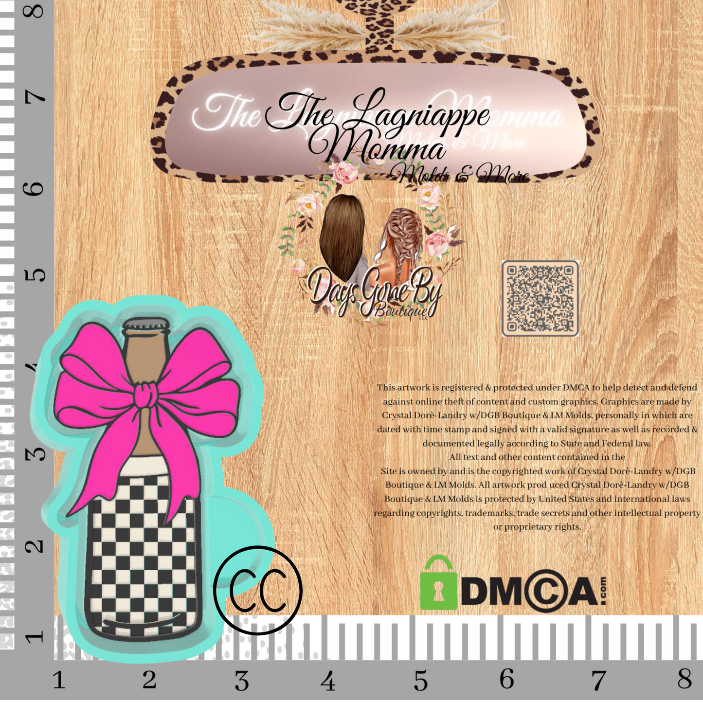 Checkered Coquette Bottle