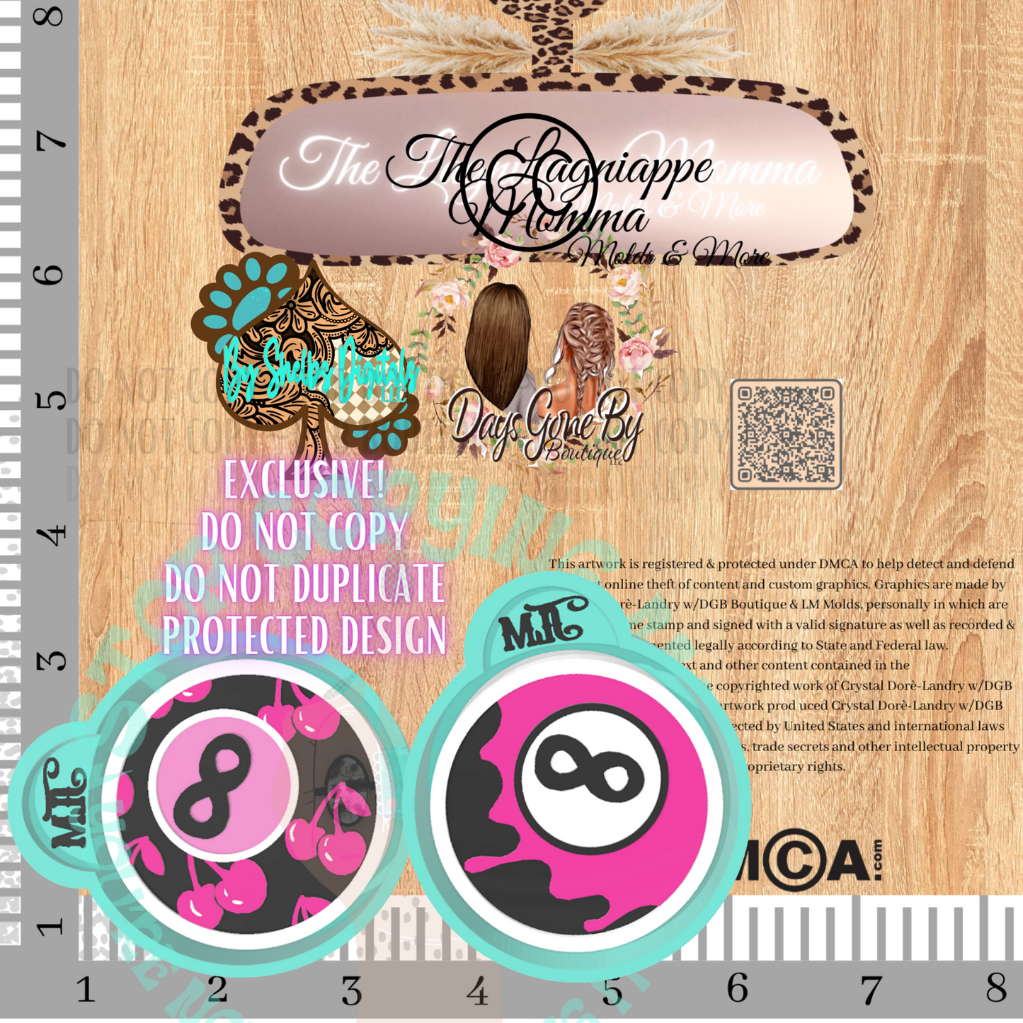 Cherry & Drippy 8 Ball Tag Pixie Set©️