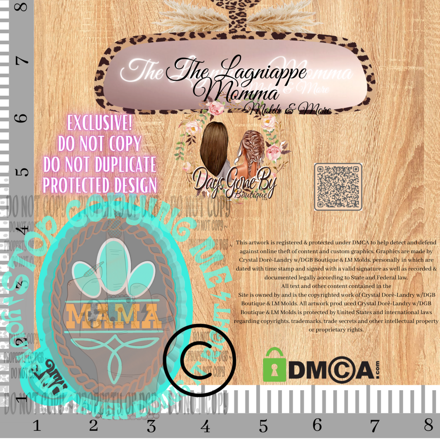 Oval Turquoise Boot Stitch Mama Jewel