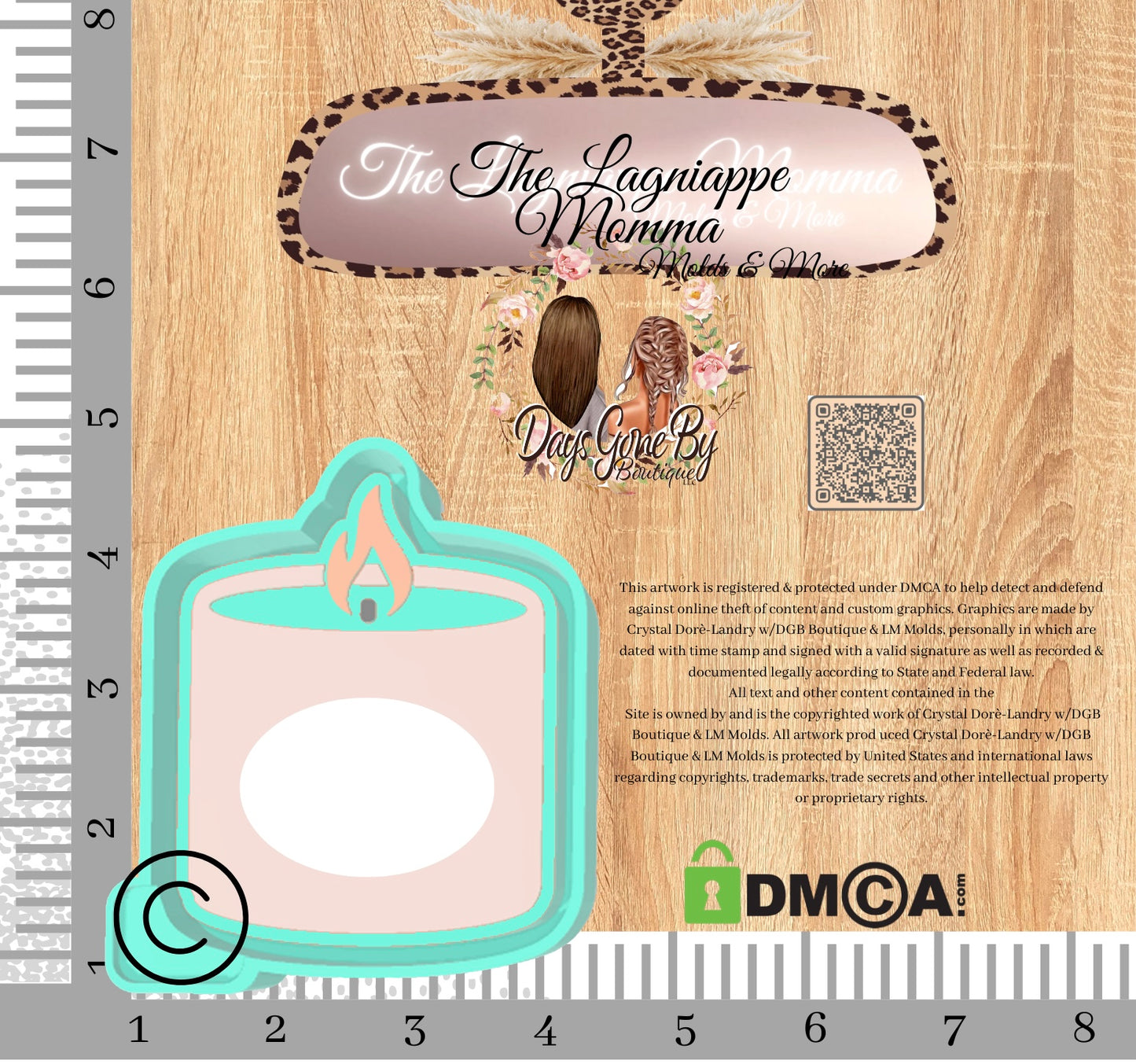 LM Oval Cardstock Candle Mold©️