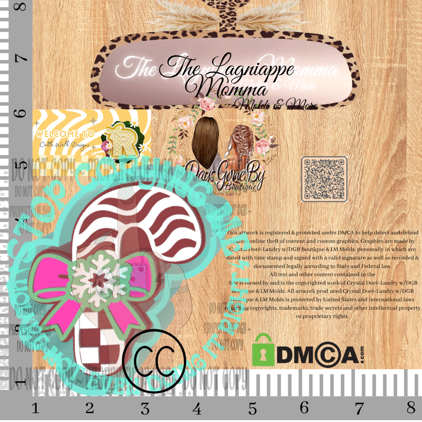 CW Snowflake Candy Cane