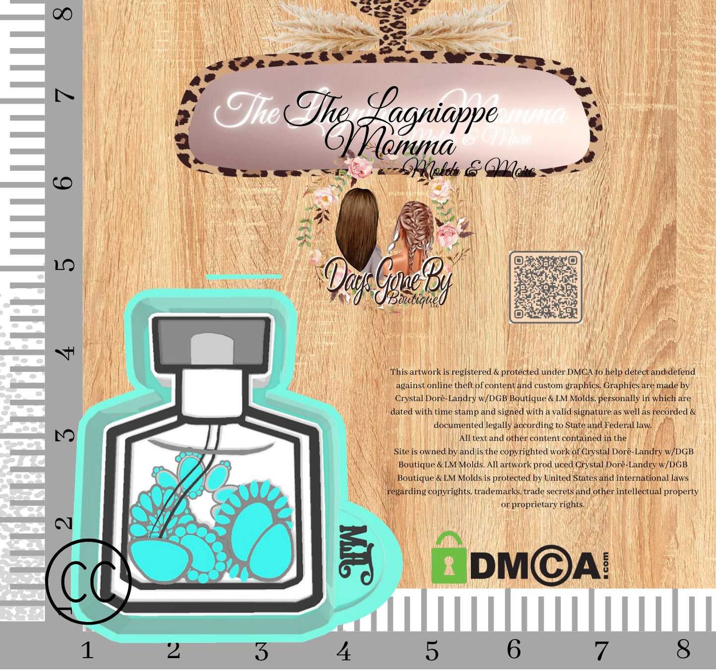 Turquoise Perfume Bottle