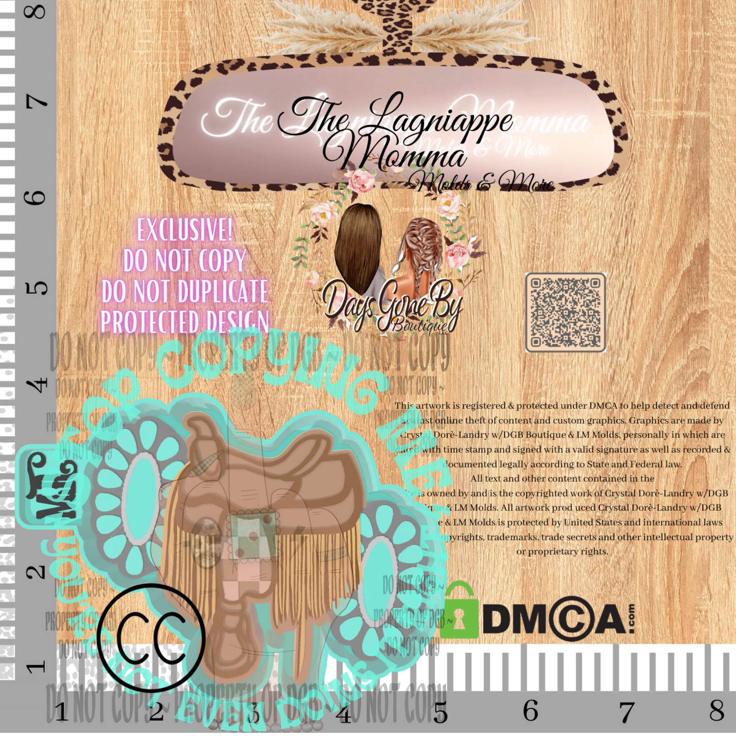TFS Turquoise Fringe Saddle