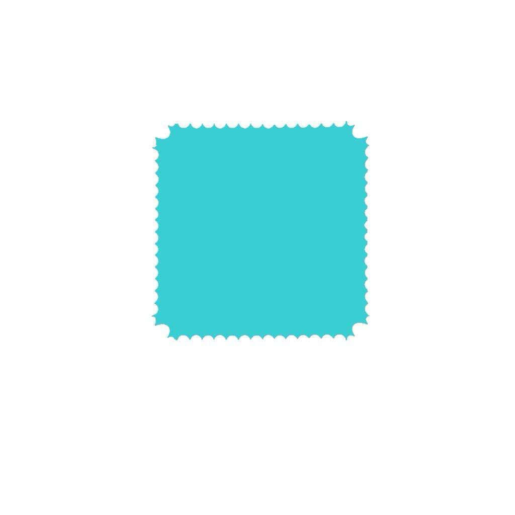 LM Square Turquoise Cardstock Frame