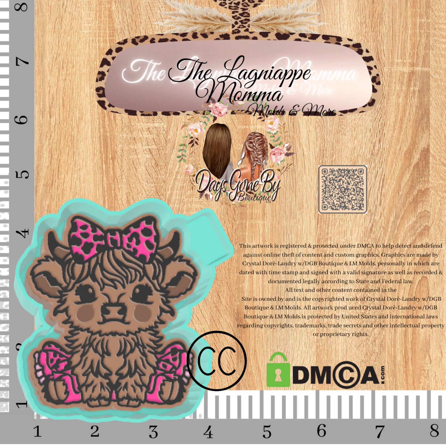 Leopard Bow Highland Cutie