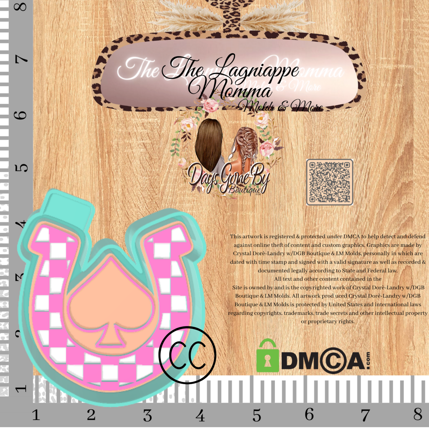 Spade Checkered Horseshoe