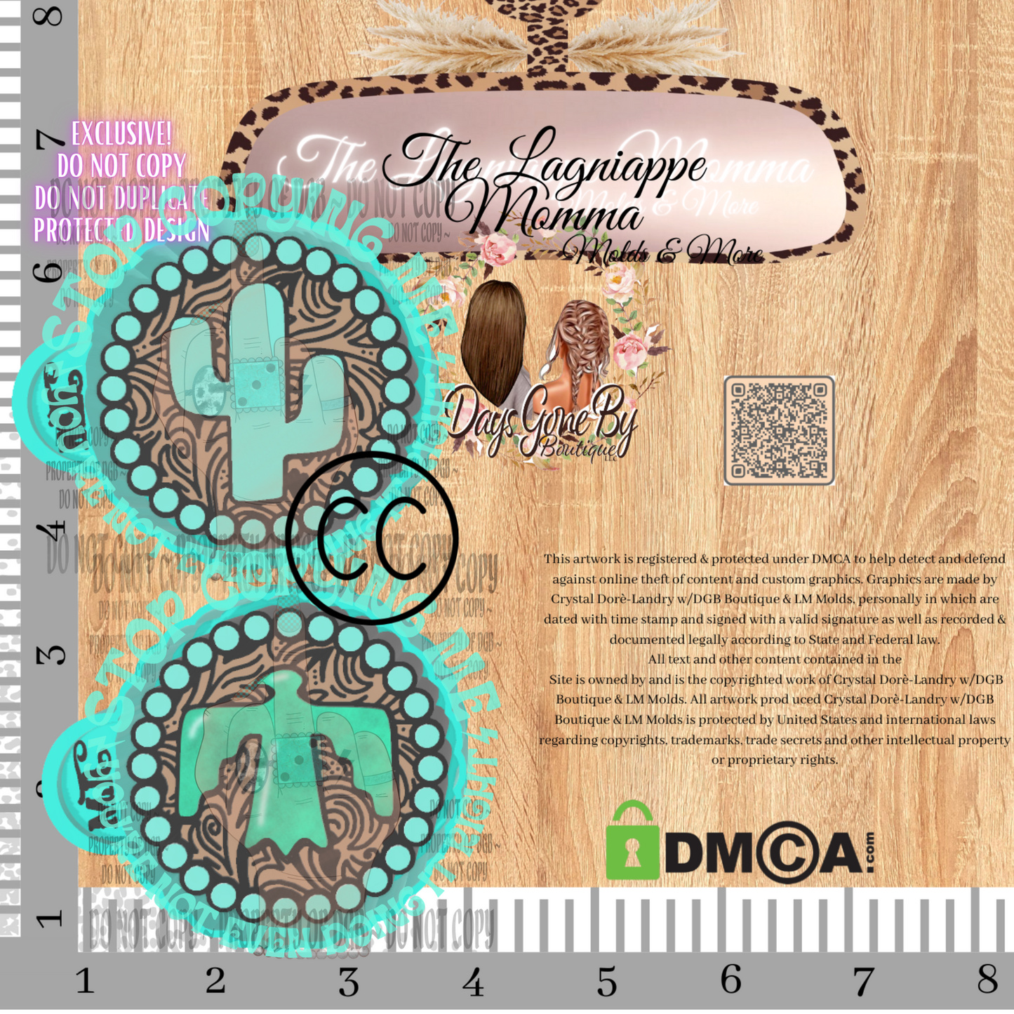 DB Cactus & Aztec Leather Round Pixie Set