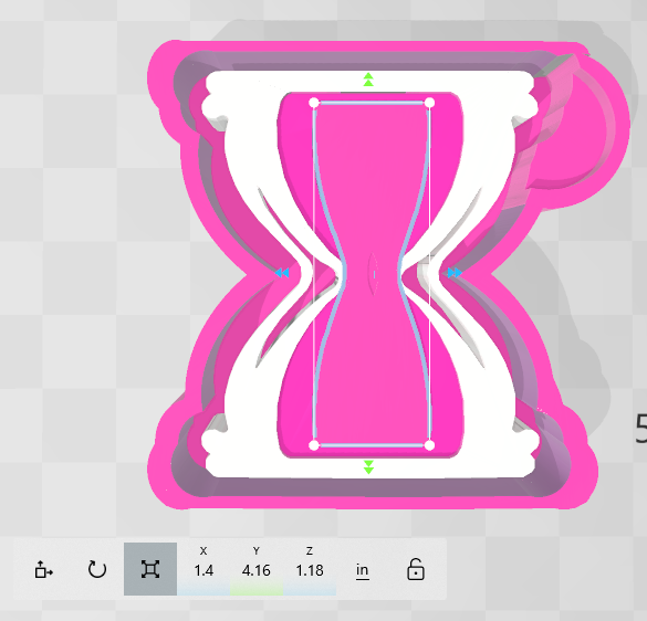 LM Hourglass Shaker and/or Cardstock Mold ©️