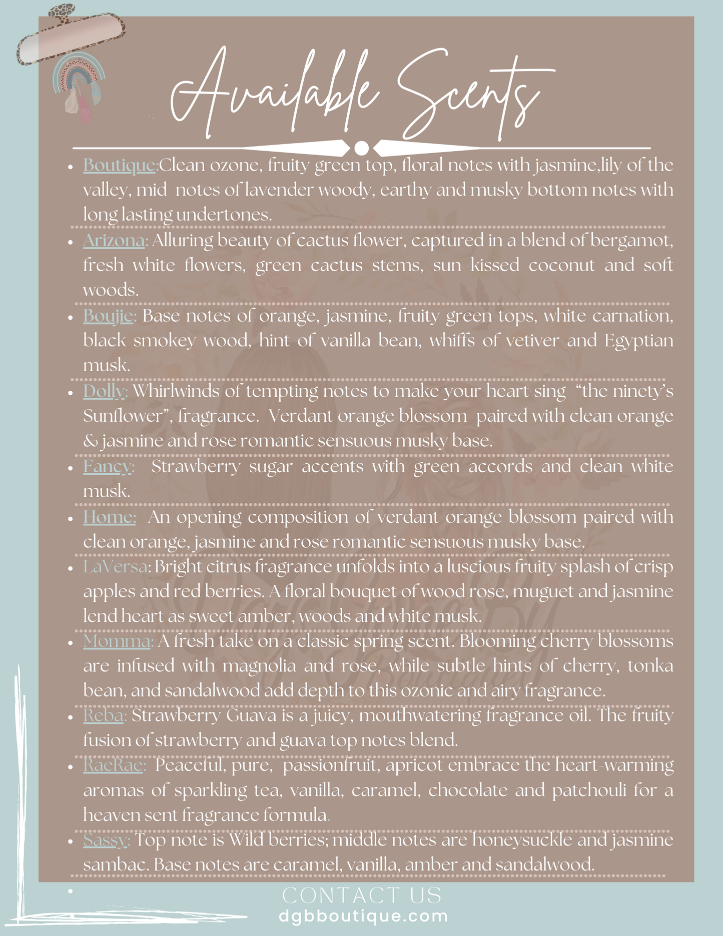 Fragrance Oil Blend