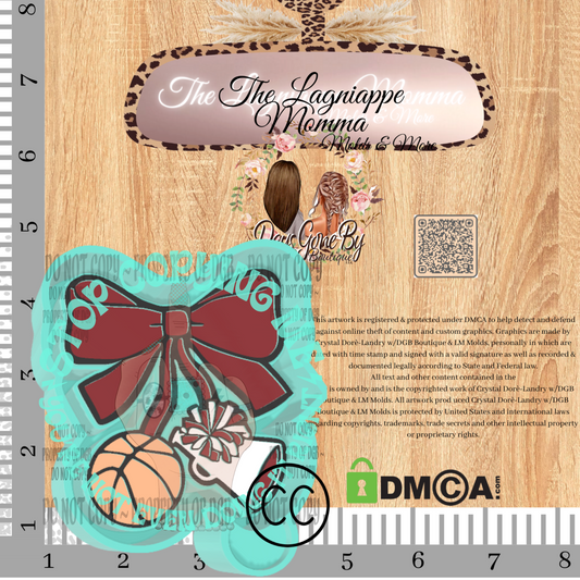 Basketball Cheer Coquette Cherries