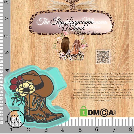 Floral Cowboy Hat & Boots