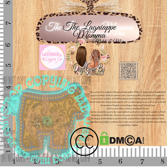 LL Turquoise Tooled Leather Show Goat