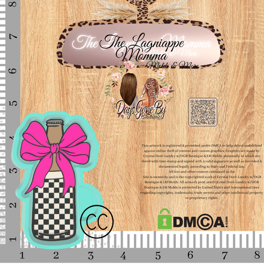Checkered Coquette Bottle