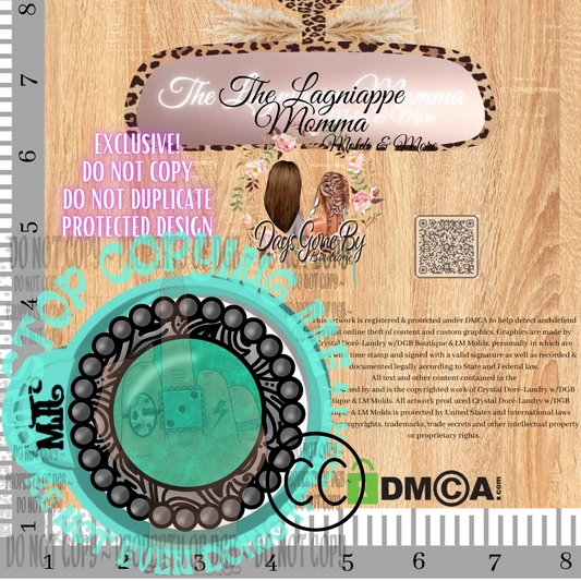 DB Turquoise Round Jewel-Commercial License Obtained