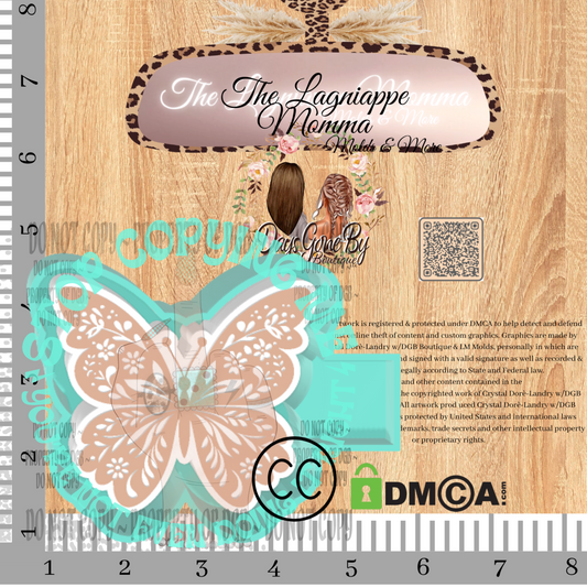 Embossed Butterly