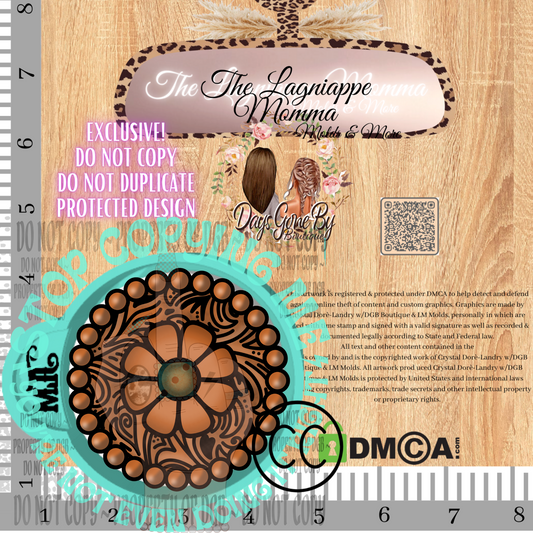 DB Rustic Daisy Round Jewel-Commercial License Obtained