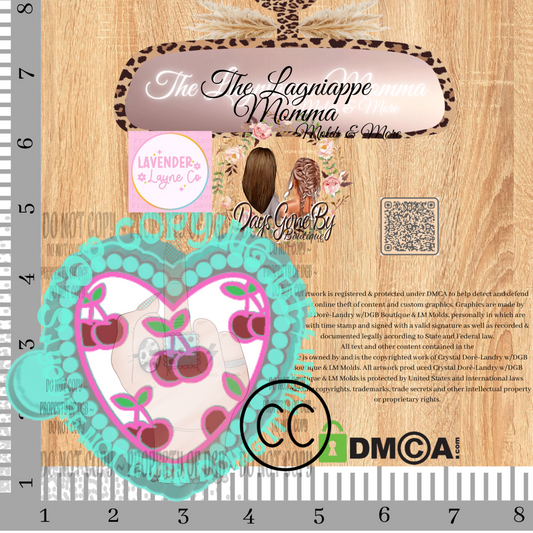 LL Cherry Pearl Heart