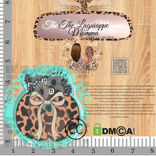 Turquoise Filled Leopard Pumpkin
