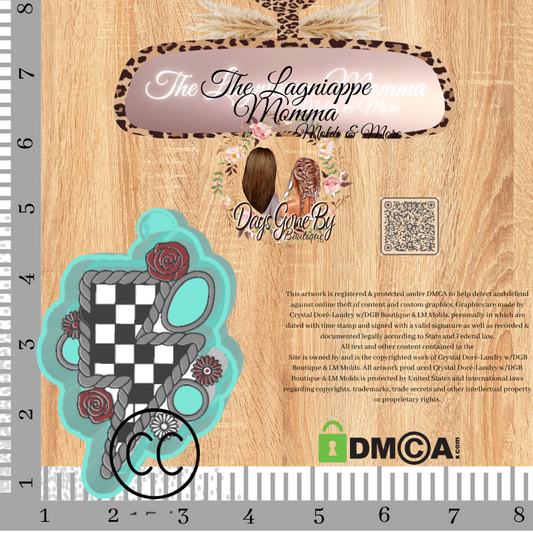DB Rose Turquoise Checkered Bolt