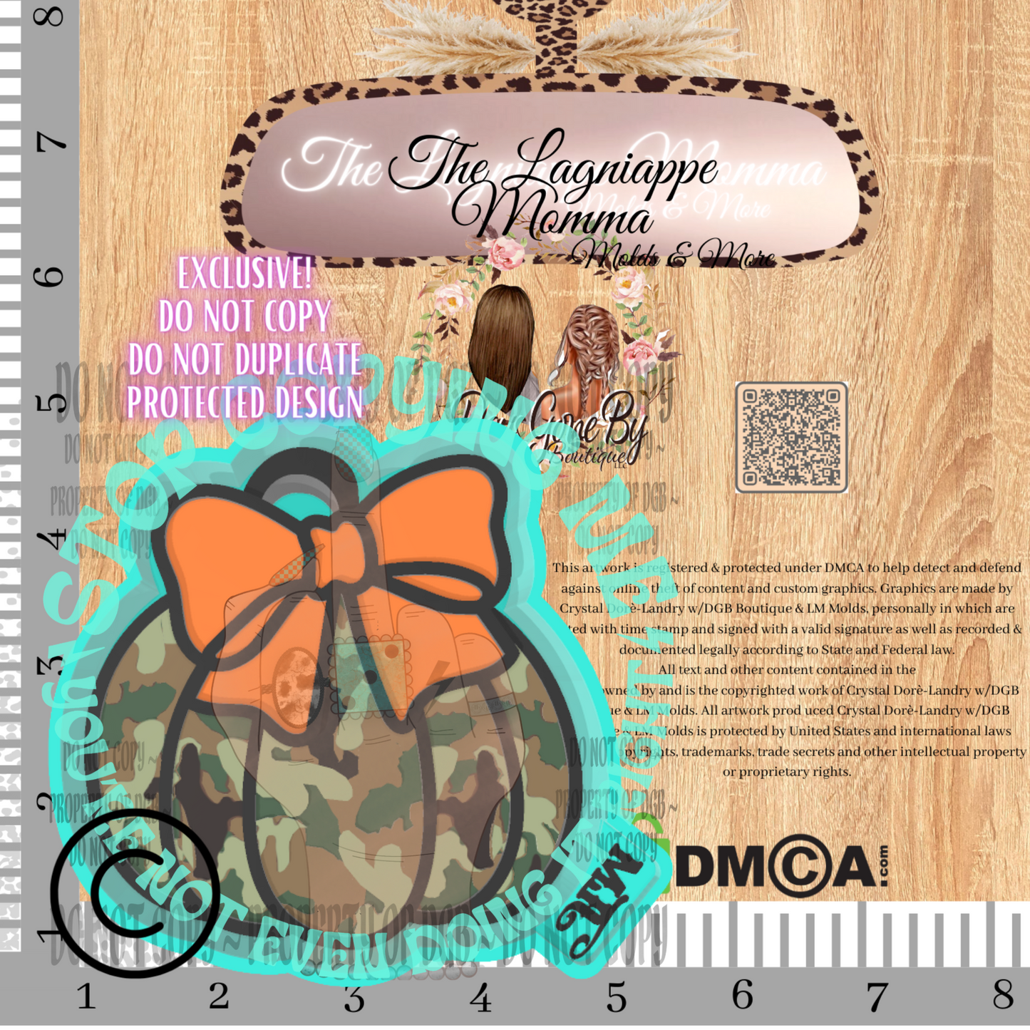 Camo Coquette Pumpkin