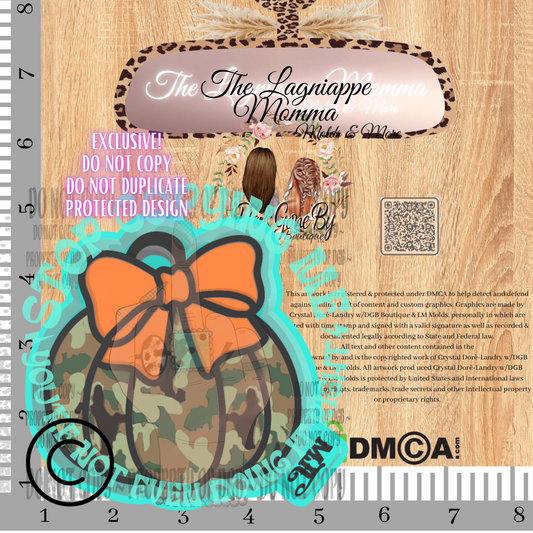Camo Coquette Pumpkin