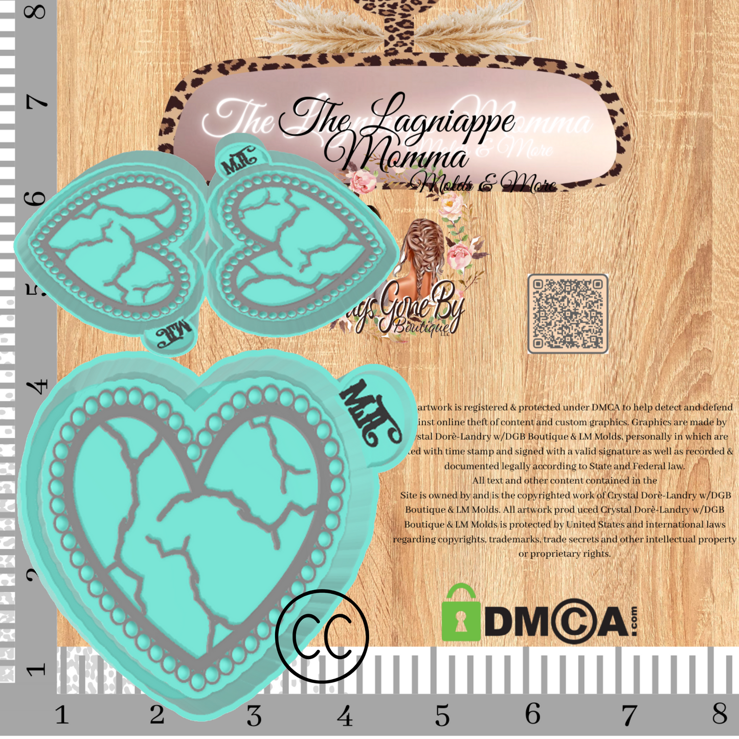 LLTurquoise Heart & Vent Set