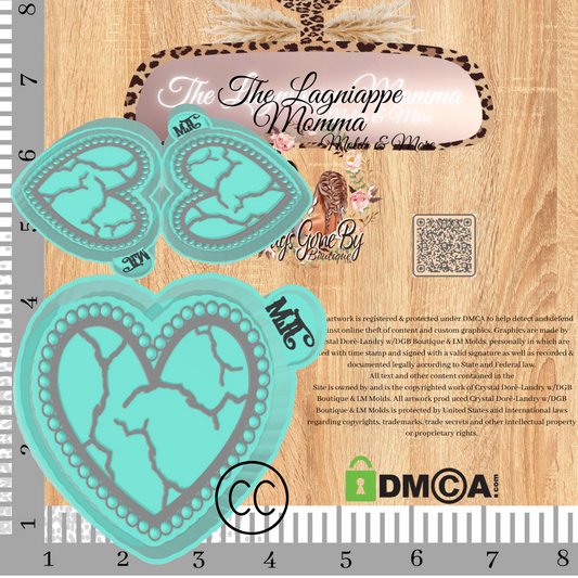 LLTurquoise Heart & Vent Set