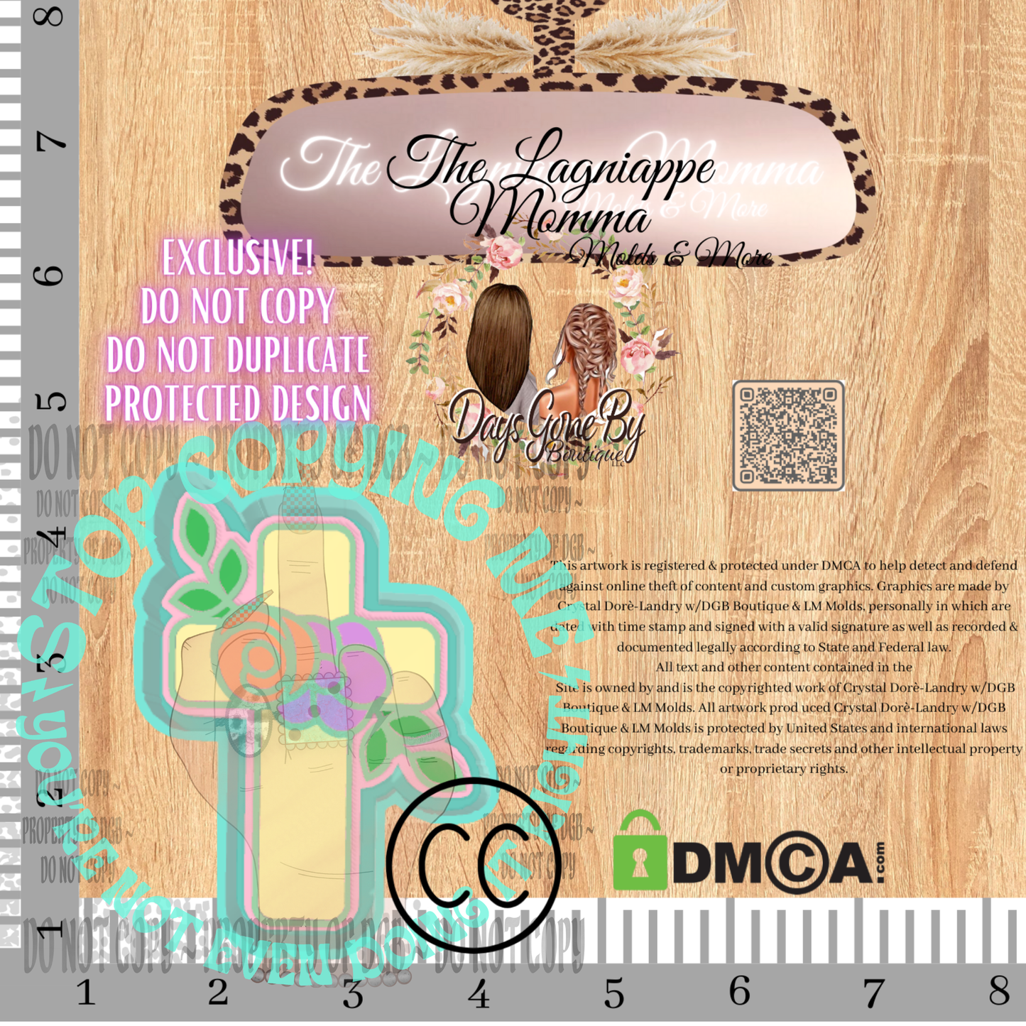 Whimsy Floral Cross
