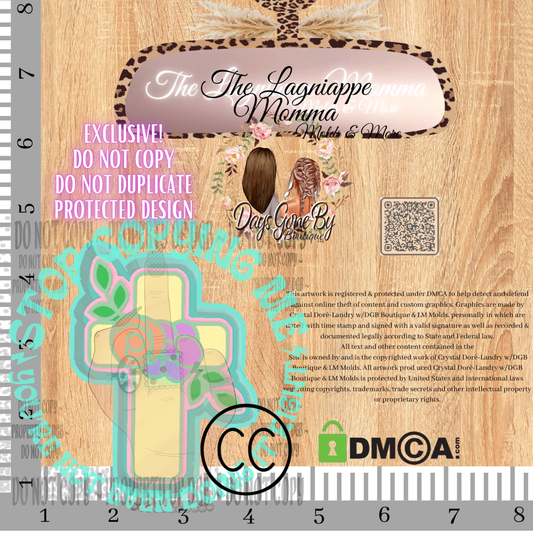 Whimsy Floral Cross