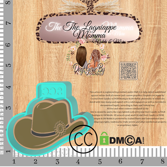 Turquoise Jeweled Cowboy Hat