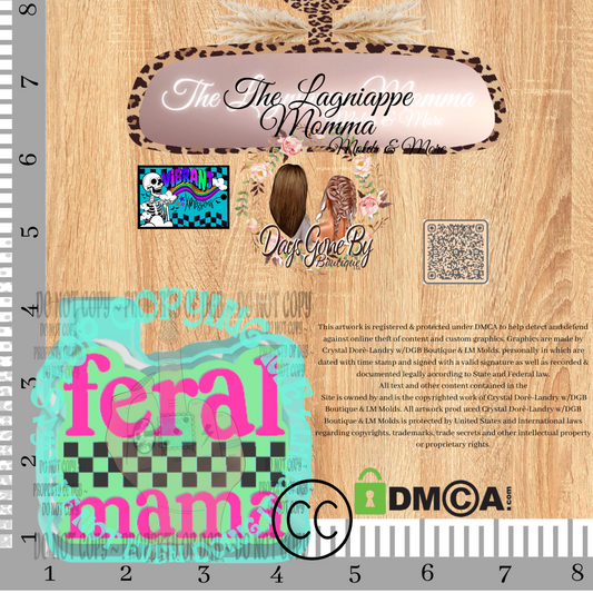 Checkered Feral Mama