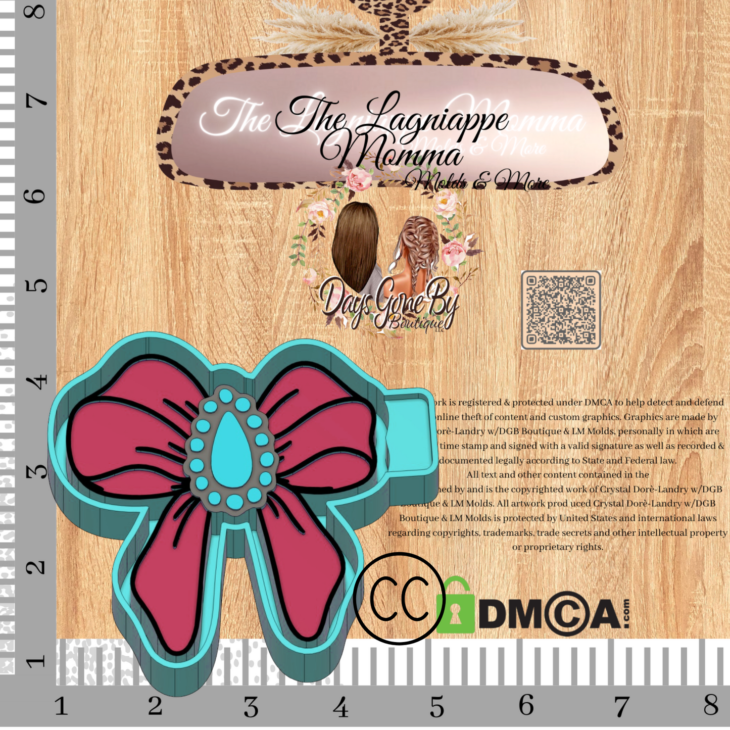 Teardrop Turquoise Fashion Bow