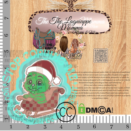 TFS Green Cutie In Plaid Sleigh