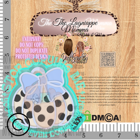 Polka Dot Coquette Pumpkin