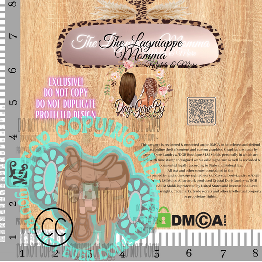 TFS Turquoise Fringe Saddle