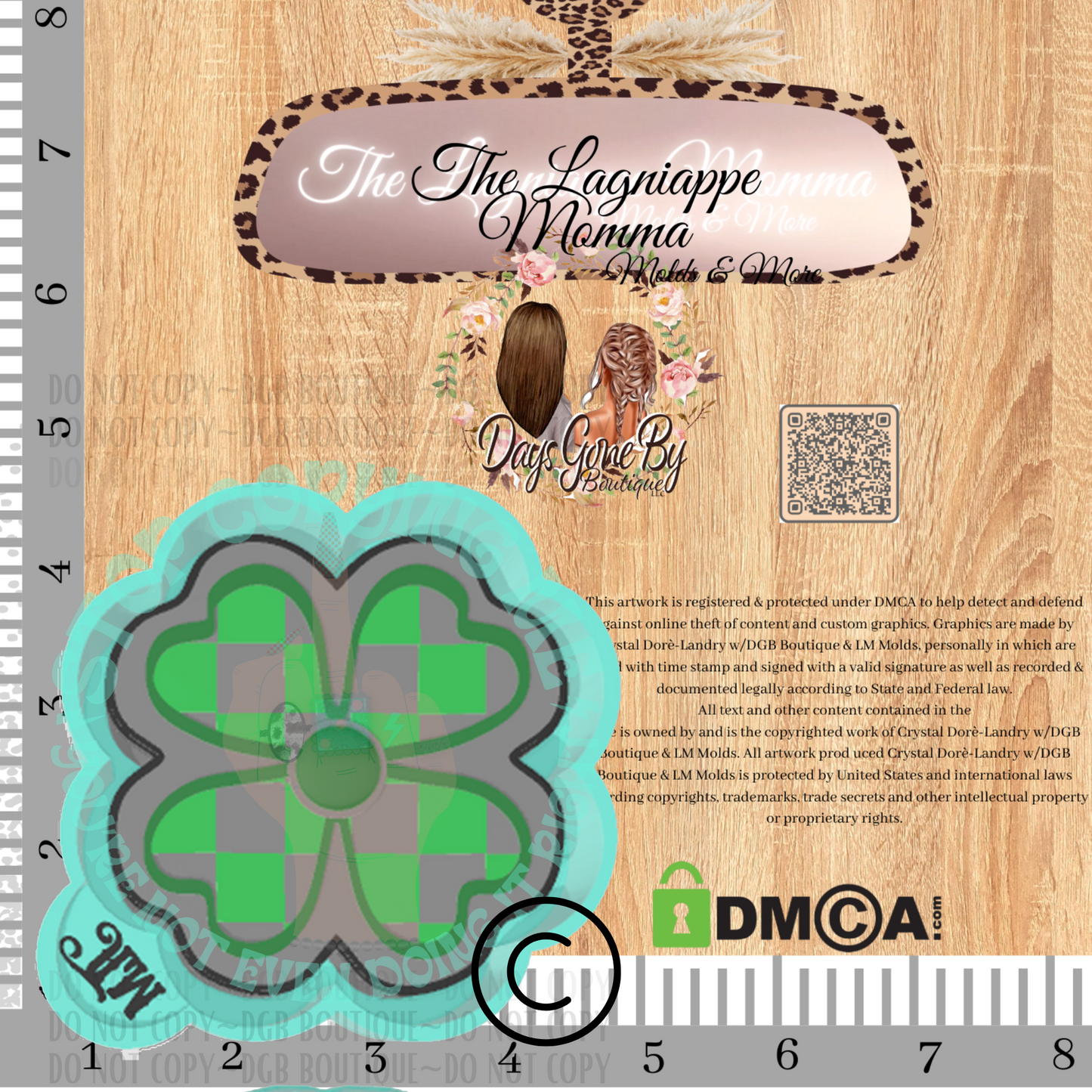 LM Checkered Shamrock Concho©️