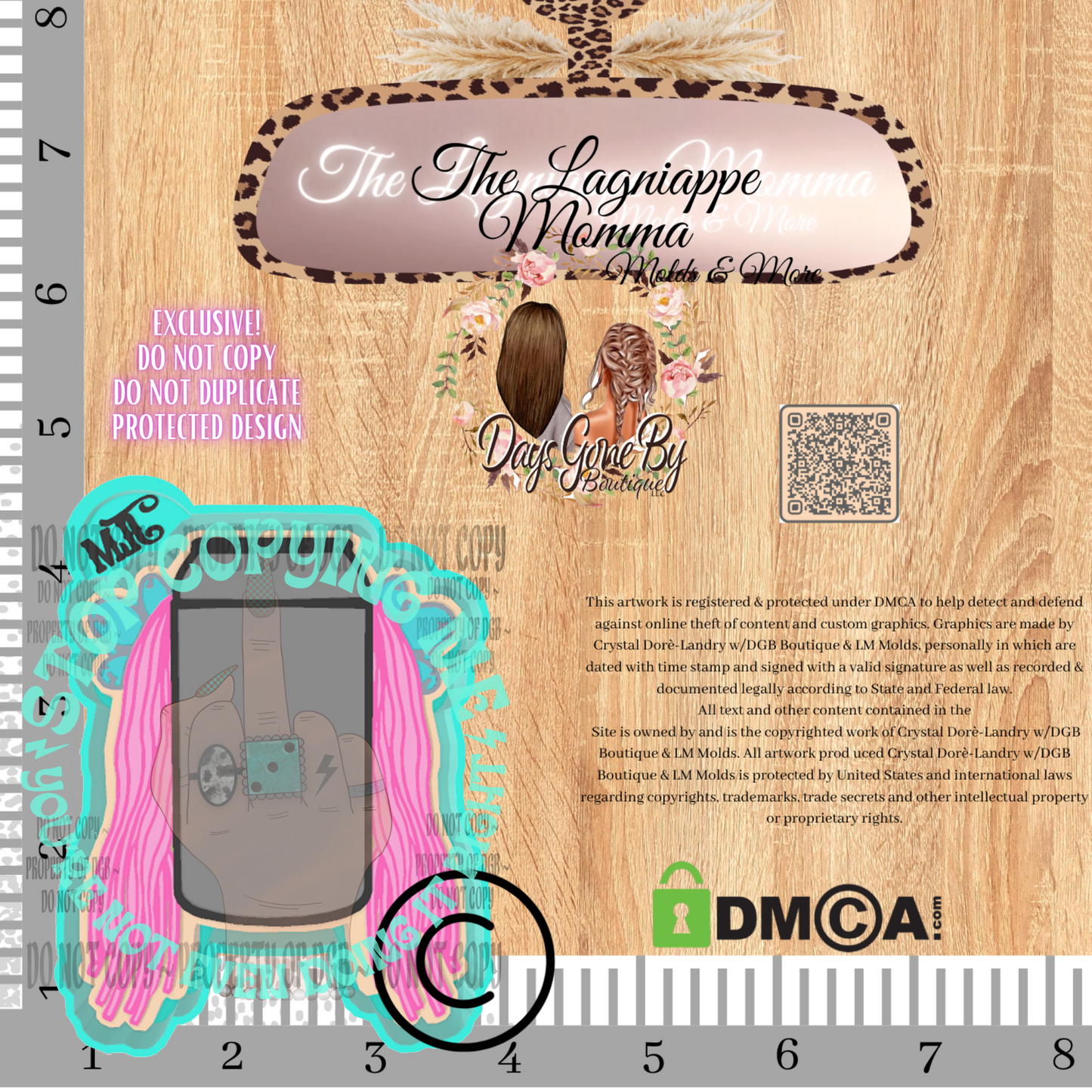 LM Turquoise & Fringe Cardstock Koozie Exclusive