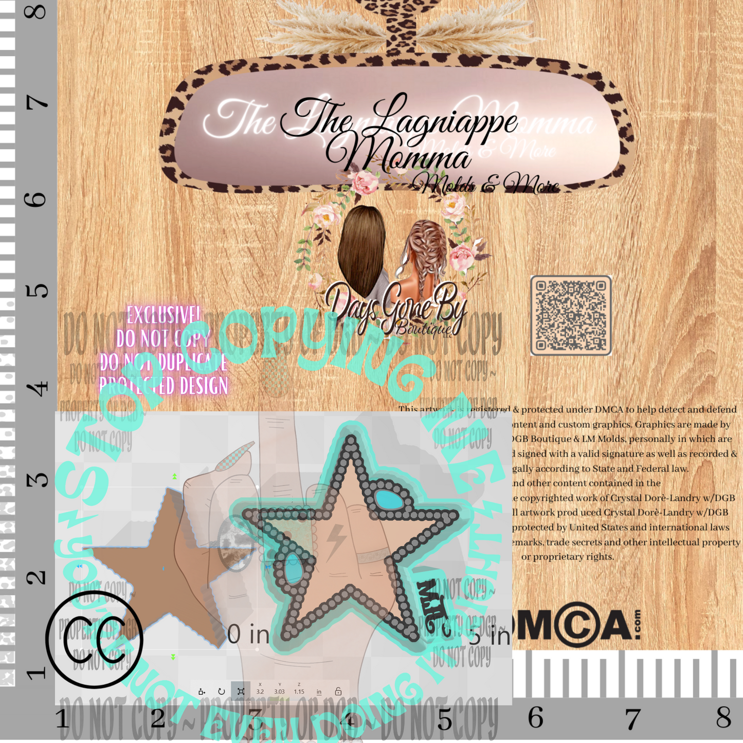 Star Cardstock Concho