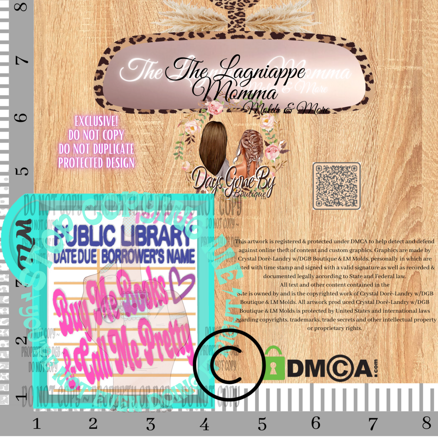 LM Buy Me Books Library Card