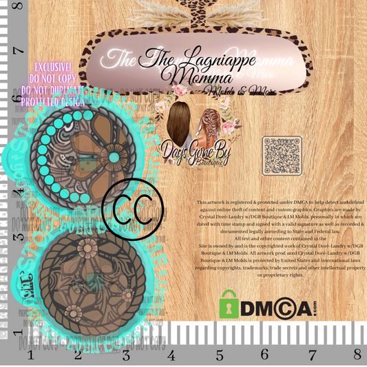 DB Floral Leather Round Pixie Set