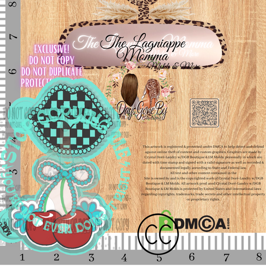 Turquoise Lips & Cutie Cherry Pixie Set