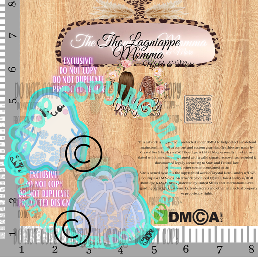 LM Country Floral Pumpkin & Ghost Pixie Set