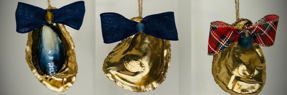 Embellished Oyster Ornaments